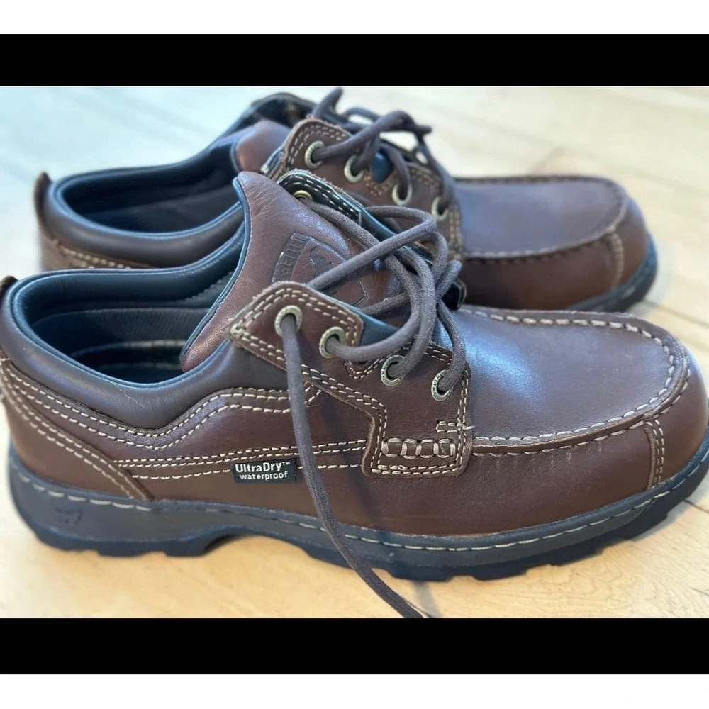 Irish Setter, Soft Paw, Men's Waterproof Full‎ Grain Leather Oxford Shoe Brown 8